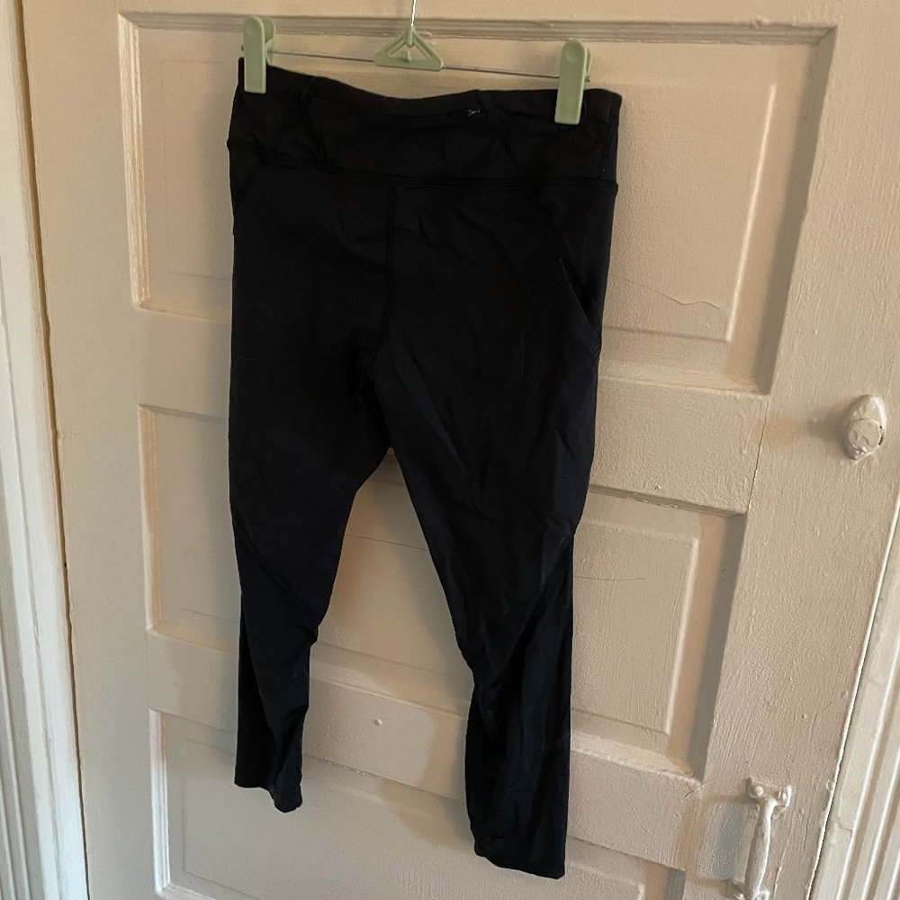 Nike Power running crops, black, size small